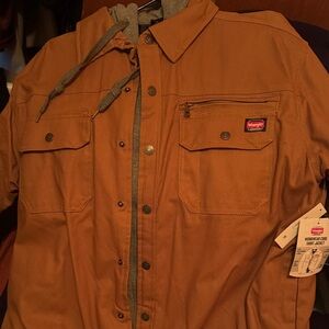 Wrangler Men's Tan Shirt Jacket